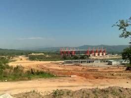 Metaphin roads and public transport infrastructure under construction around the Mbombela Stadium